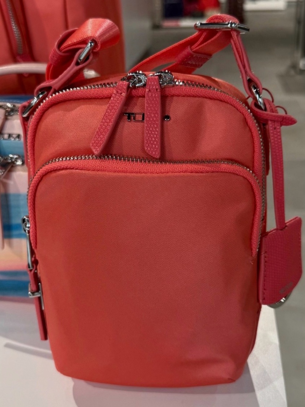 NEW Tumi Voyageur RAMA 7.75” Small Crossbody Bag - BRIGHT CORAL